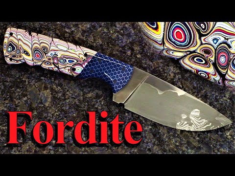 Go mai gone San mai knife - Fordite handle!