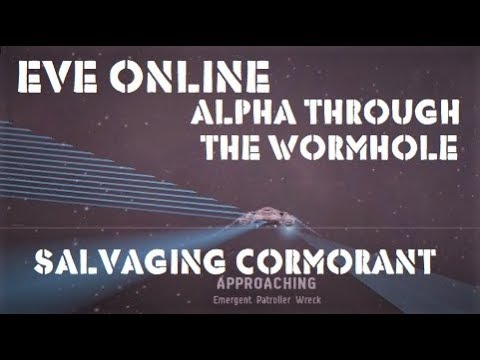 Eve Online Alpha Through the Wormhole: Salvaging Cormorant