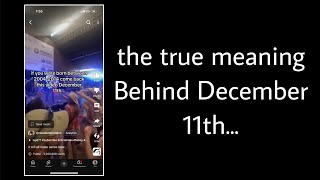 Download lagu The Meaning Behind December 11th… mp3