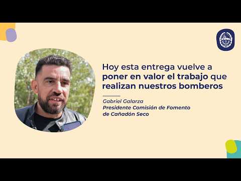 Galarza: “Es un día muy emocionante para Cañadón Seco”