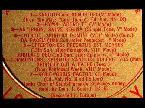 Gregorian Chant: Monastic Choir of the Abbey of St. Pierre de Solesmes