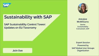 SAP Sustainability Control Tower: Updates on EU Taxonomy
