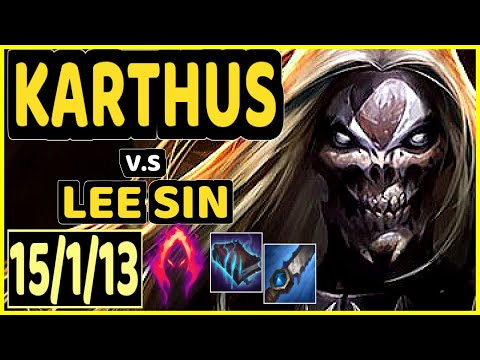 GILIUS (KARTHUS) vs LEE SIN - 15/1/13 KDA JUNGLE CHALLENGER GAMEPLAY - EUW