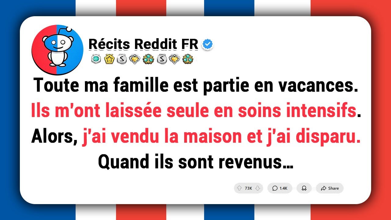Toute ma famille est partie en vacances.Ils m'ont laissé seul en soins intensifs.Alors, j'ai..