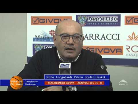 SCAFATI BASKET GIVOVA vs AGROPOLI BCC 76  - 81  Patron LONGOBARDI la sconfitta è merito di Pozzana