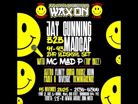 B2B Madcap - 1991-93 Digging Deep All Vinyl Selection - WAX ON Warm Up