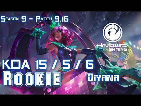 IG Rookie QIYANA vs TALIYAH Mid - Patch 9.16 KR Ranked