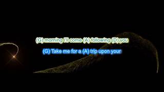 The Byrds Mr Tambourine Man play along with scrolling guitar chords and lyrics