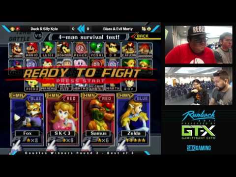 Runback 2017 Doubles WR3 - P1|Duck & Silly Kyle (Red) vs Blaze & Evil Morty (Blue)