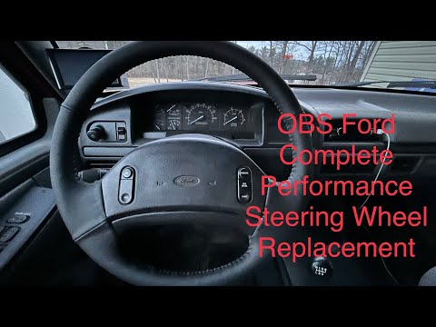 1997 Ford OBS Complete Performance Steering Wheel Replacement. #ford #obsford #f350