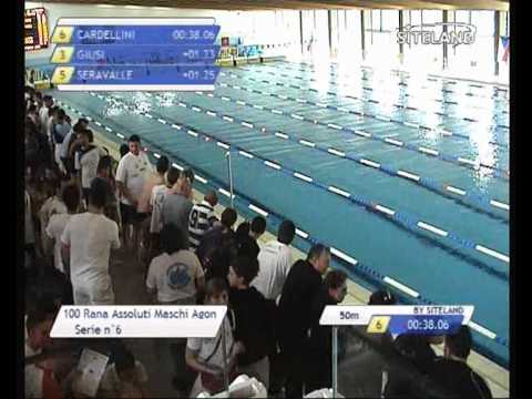 Serie 6 dei 100 Rana  Assoluti M Agonisti - 7 Meeting City of Lignano