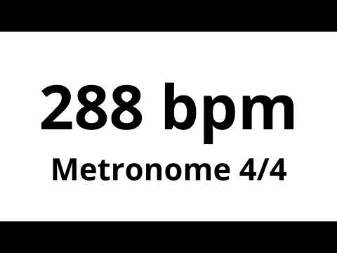 288 bpm tempo ' metronome ' 4/4
