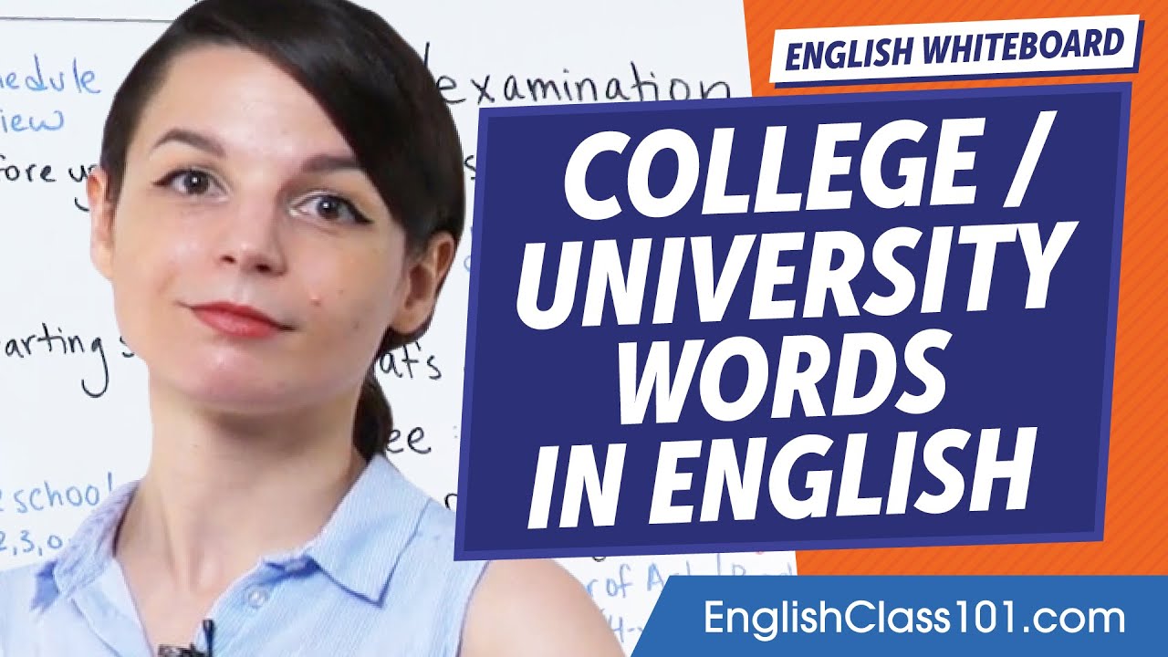 College/University Vocabulary | Learn English Vocabulary for Beginners