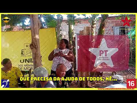 Tv Educativa Tati Firmino Lider da Ocupação  Fala Sobre Moradia Digna, na Visita do Deputado Estadual Barba do P.T-Partido dos Trabalhadores.