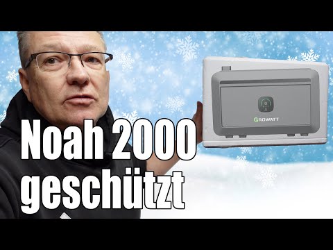 Styrofoam trick: get Growatt Noah 2000 safely through the winter!