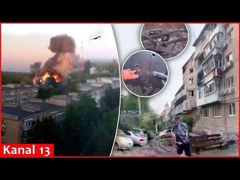 Ukrainian drones strike five Russian regions: explosions and destruction occurred