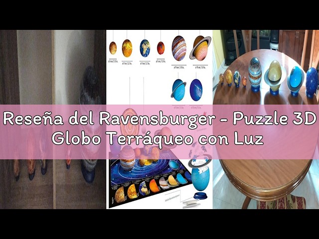 Vídeo relacionado con Ravensburger - Puzzle 3D Globo con Luz 180 piezas, +6 años
