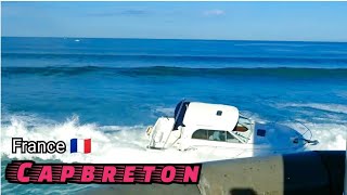 INCIDENTE DI BARCA CONTRO IL FARO DI CAPBRETON…