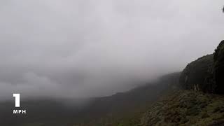preview picture of video 'Indrai fort, chandwad. dist - Nashik, Maharashtra. Timelapse'