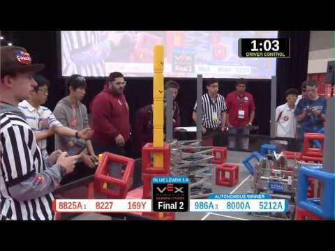 2015 VRC Arts Finals2 - 8825A 8227 169Y vs 986A 8000A 5212A - 85 to 79 - VEX Worlds 2015 - Arts Div