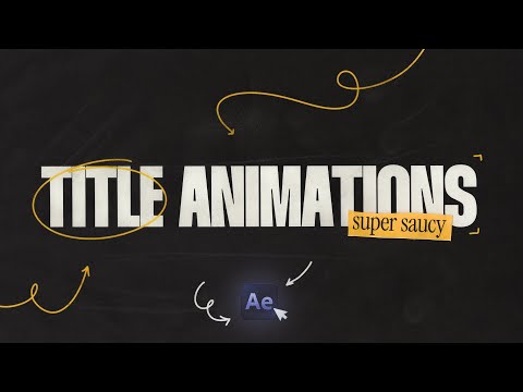 5 Title Text Animations (After Effects Tutorial)