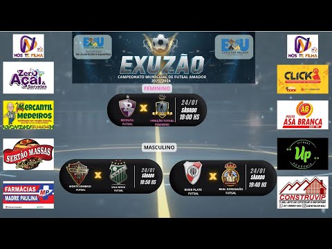 CAMPEONATO EXUZÃO DE FUTSAL MASCULINO/FEMININO/VETERANOS 2025