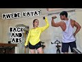 Pwede bang mag workout ng pang-lalaki ang mga babae? | Back and Abs workout