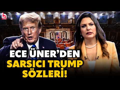 TRUMP KONGREDE ÇELME YEDİ! Çılgına döndü, vekilleri tehdit etti! Ece Üner'den çok konuşulacak sözler