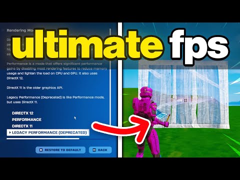 BEST Fortnite Performance Settings for FPS BOOST & NO DELAY
