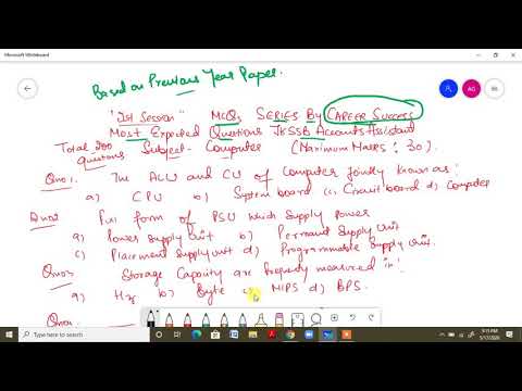 Most Expected Mcqs Previous year Computer Exam ||Jkssb Account Assistant || Join Live Classes||
