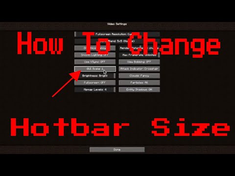 TombeokleHQ - How to change Hotbar and Menu size in Minecraft Java Edition