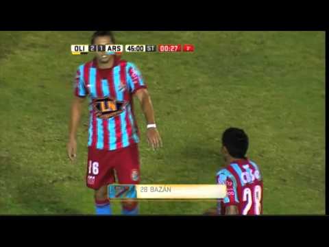 Gol de Bazán. Olimpo 2 - Arsenal 1. Fecha 5. Primera División 2016.