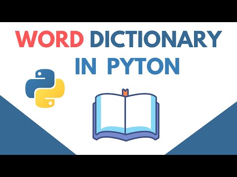 How To Create Word Dictionary In Python Python Project Tutorial