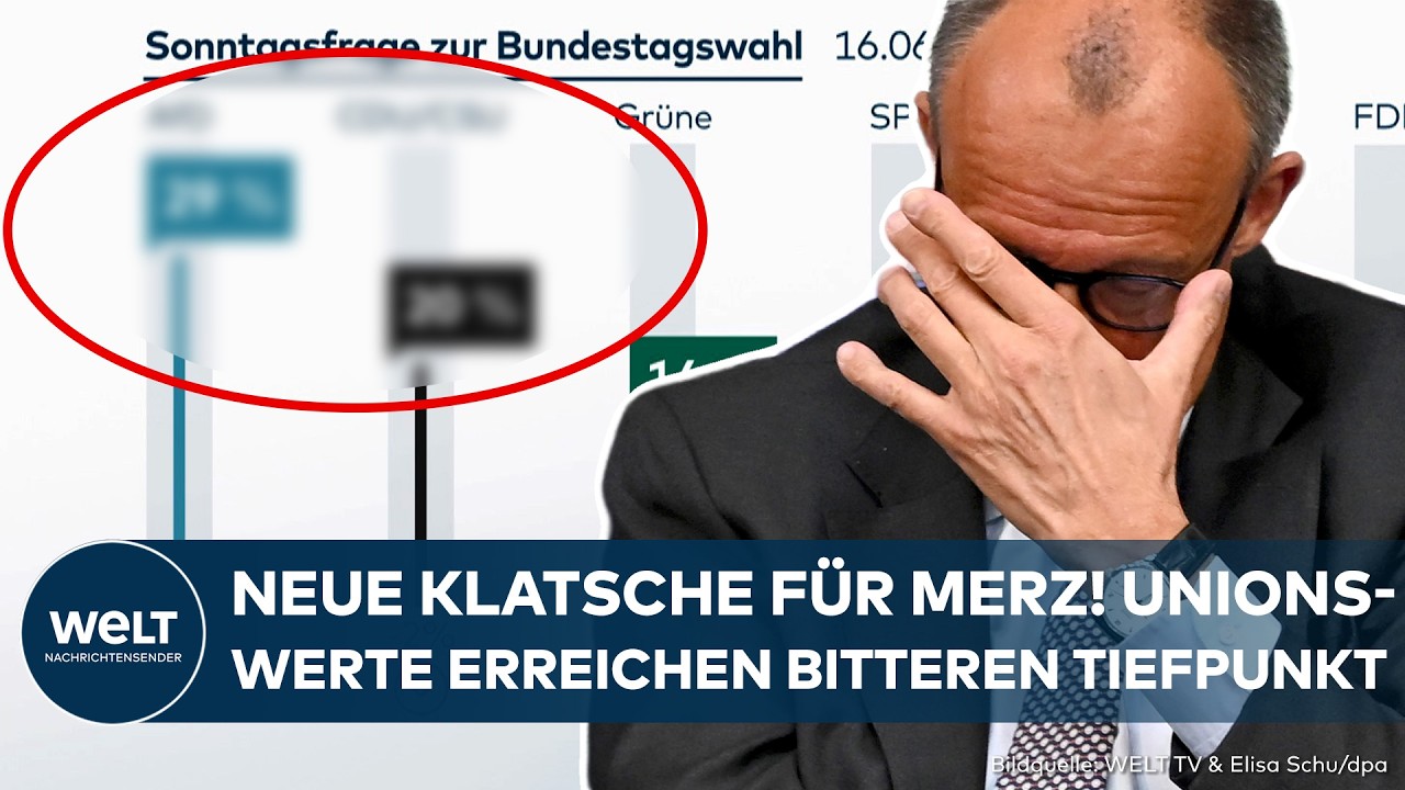 DEUTSCHLAND: AfD-Höhenflug wird zur Katastrophe für Merz! Unionswerte erreichen bitteren Tiefpunkt