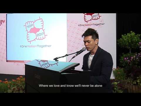 NDP 2017 Theme Song  - Because It's Singapore Live Performance by Jay Lim