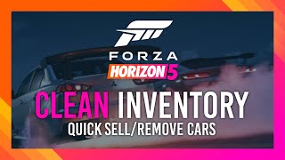 Fastest way to clean/sell cars in Forza Horizon 5 | Clean Inventory Guide