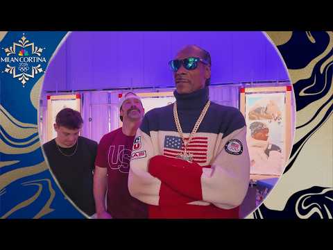 Snoop Dogg surprises Olympians in Milan