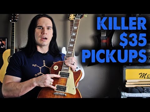 CHIBSON Les Paul - Dragonfire Pickup Swap ($35) - Demo / Tutorial