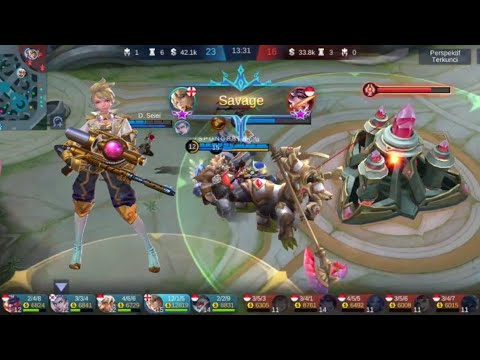 Kimmy Savage on Ranked | Mobile Legends #shorts