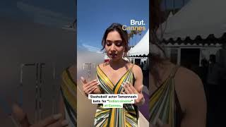 In an exclusive chat with Brut actor Tamannaah weighs in the Hindi vs South film debate #Cannes2022