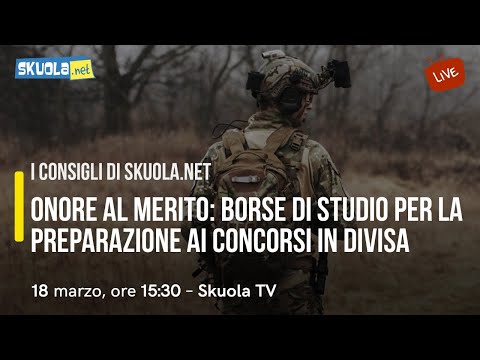 Onore al Merito: borse di studio per la preparazione ai concorsi in divisa