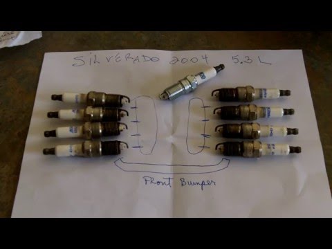Silverado 2004  5.3L Spark plugs change ACDelco 41-962