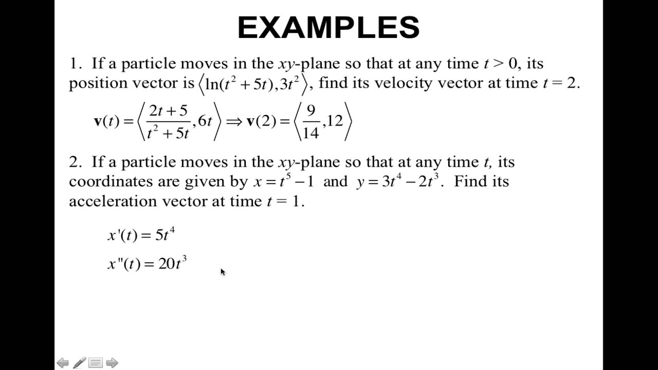 Topic 56-Calculus with Vector Functions