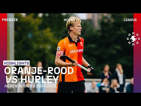 Oranje-Rood - Hurley 🏑 Tulp Hoofdklasse Heren ‘24/’25 RONDE 6 | Samenvatting