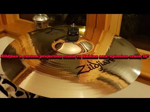 ZILDJIAN A CUSTOM PROJECTION CRASH VS SABIAN AAX XPLOSION CRASH 18"