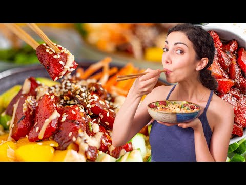 Vegan Poke Bowl with Grilled Watermelon "Tuna"