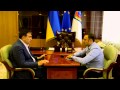 Встреча губернатора с главой милиции Одесской области. Михаил Саакашвили 