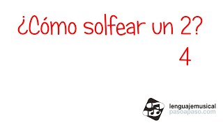 ¿Cómo solfear un 2/4?