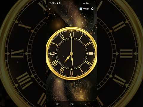 Golden Clock Live Wallpaper