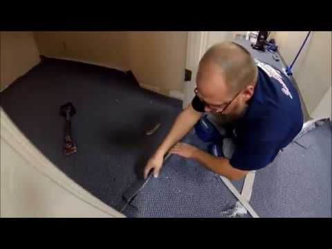 HOW TO MAKE A CROSS SEAM IN GLUE DOWN CARPET